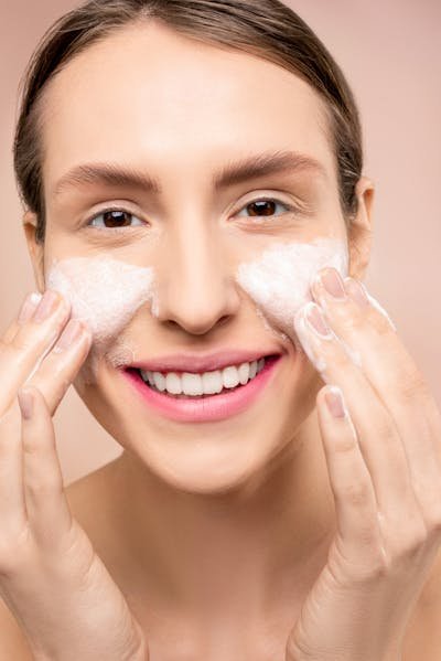 Sugar crystals representing glycation and AGE formation that destroys skin collagen and elastin